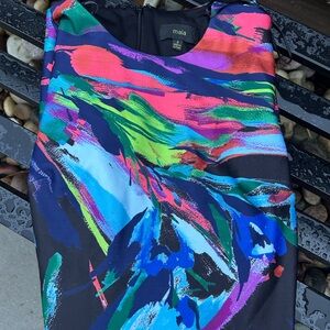 Colorful Abstract Print Dress (reposh)